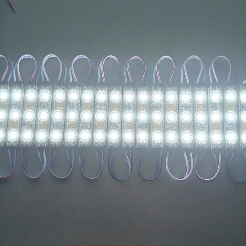 Samsung 3LED Module Light DC12V SMD 2835 Injection Waterproof Decorative Strip Tape Light White Red Green Blue Yellow 10/20pcs