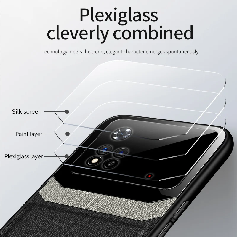 Custodia a mezza specchiatura per Xiaomi Poco M4 Pro (4G) Custodia in morbida pelle TPU per Xiaomi Poco M4 Pro 5G Custodia antiurto per telefono_voghion.com