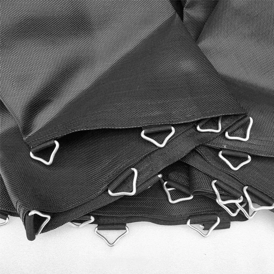 Trampoline Triangle Buckle Replacement Rings With Straps 24 Pcs Trampoline Triangle Buckle Replacement - V Rings With Straps For Repair Triangle V- Rings