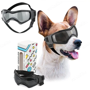 Gafas de sol con protección UV para perros y gatos, Incluyen correas ajustables.