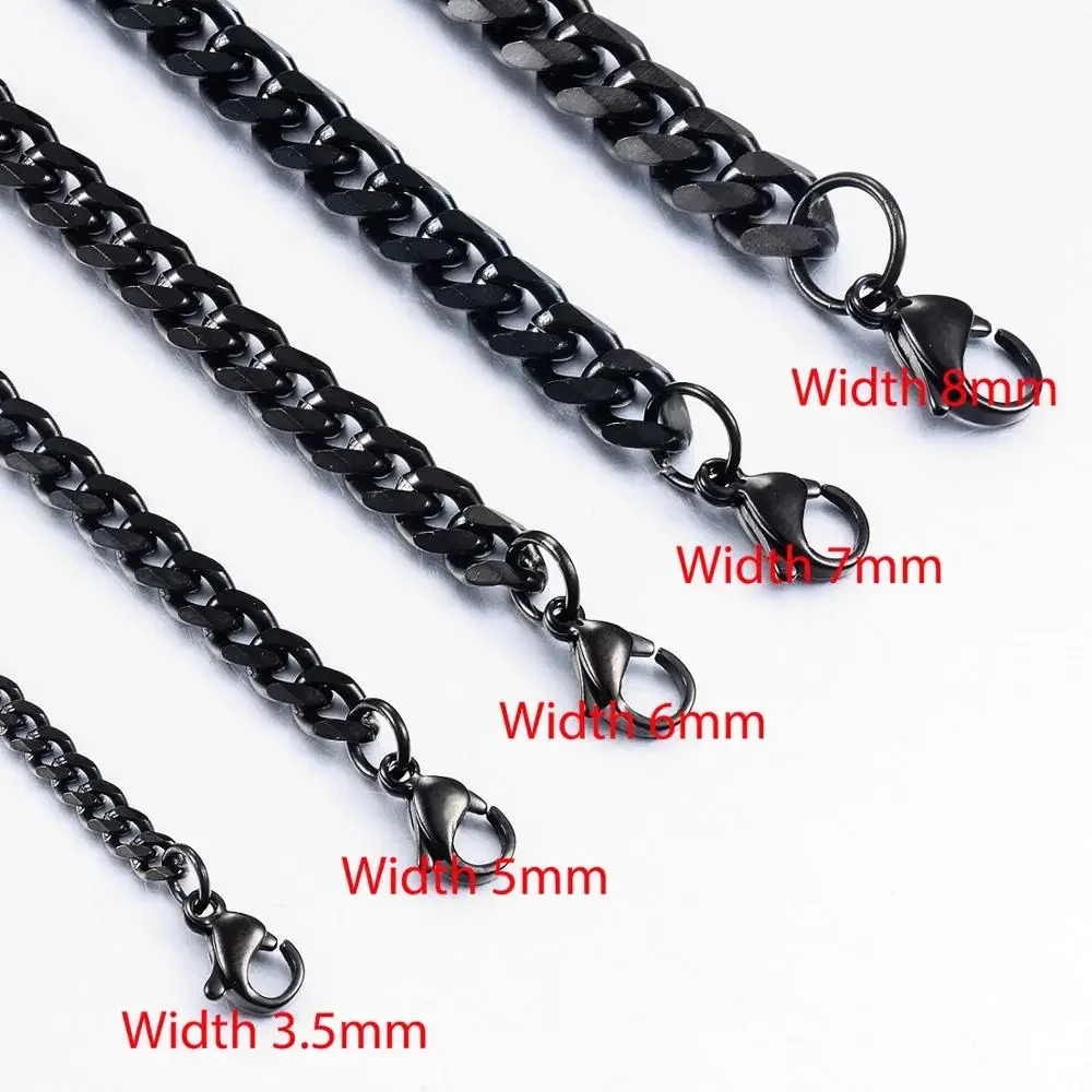 Cuban Necklace Men Stainless Steel Fashion Customizable Jewelry