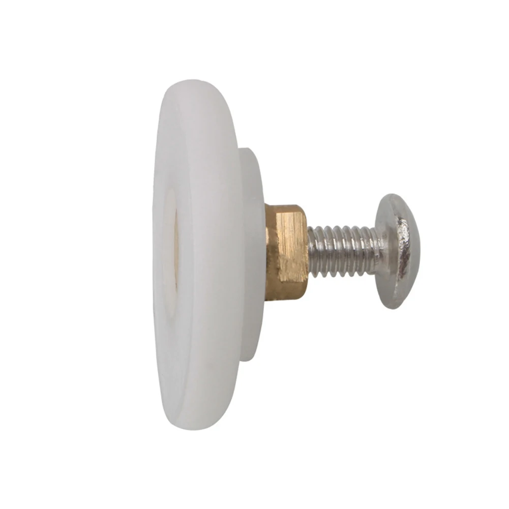 25/27mm Replacement Brass Bathroom Shower Door Roller Durable Roller Shower Rooms Cabins Pulley Room Wheels Pulley