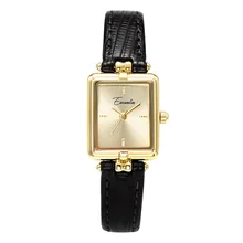  Temperament retro elegant women's watch brushed dial fashion casual niche quartz watch gold exquisite women's watch gift 
