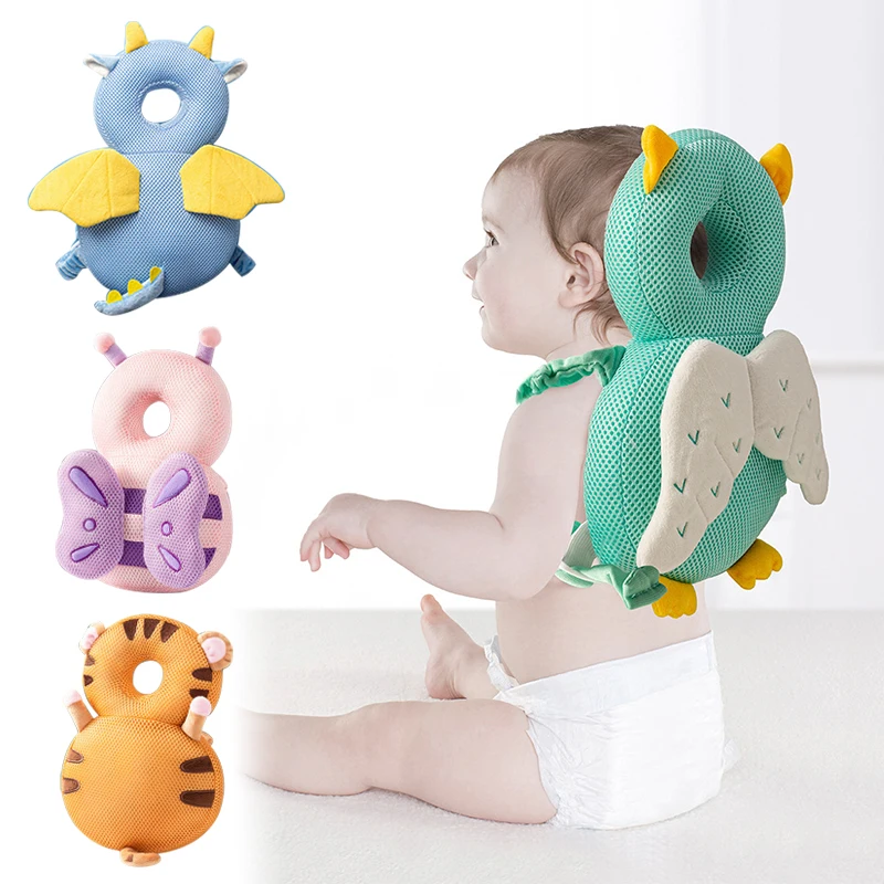 

Toddler Baby Head Protector Safety Pad Cushion Back Prevent Injured Angel Bee Cartoon Security Pillows Baby Feeding Pillow