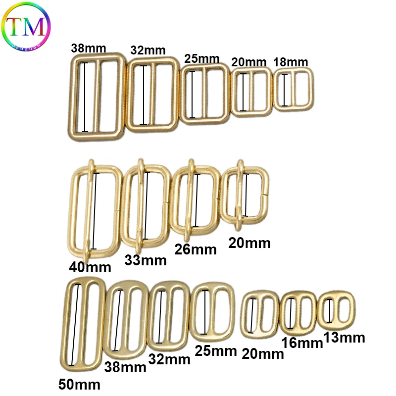10-50PCS Adjustable Rectangle Ring Metal  Pin Buckles For Luxury Brand Bag Handbags Strap Backpack Shoe Belt Craft Accessories