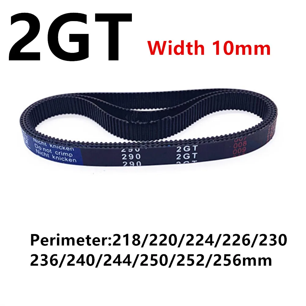 3D Printer GT2 Width 10mm Closed Loop Rubber 2GT Timing Belt Length 218 ...
