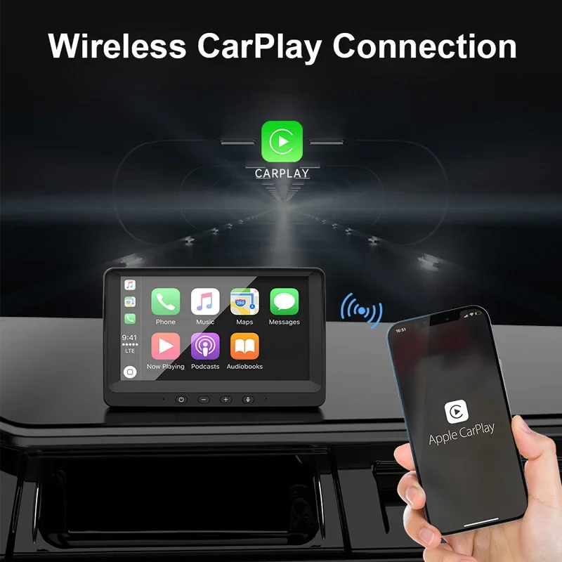 

FM Transmitter AUX Car MP5 Player Wireless 7 Inch Touch Screen for Apple CarPlay Android Auto Handsfree accessories Bluetooth