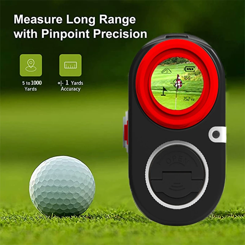 Golf Laser Rangefinder USB Charging Yd M Unit Distance Meter 6001000m