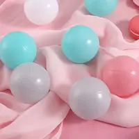 50 PCS Ocean Ball Kids Ball Colorful Fun Plastic Ball Pit Balls for Babies Kids Children Playground Games Tent Toys Ball Packing 1