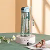 800ml Large Capacity Plastic Transparent Water Bottle With Straw Drinking Portable Sport Cup Kid School Outdoor Sport Camping 6