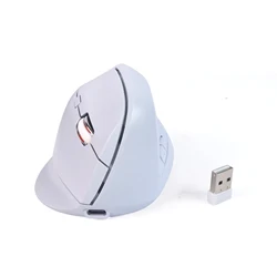 Ergonomic Dual - Mode Wireless Vertical Mouse with Rechargeable Battery and Quiet Clicks (Blue)