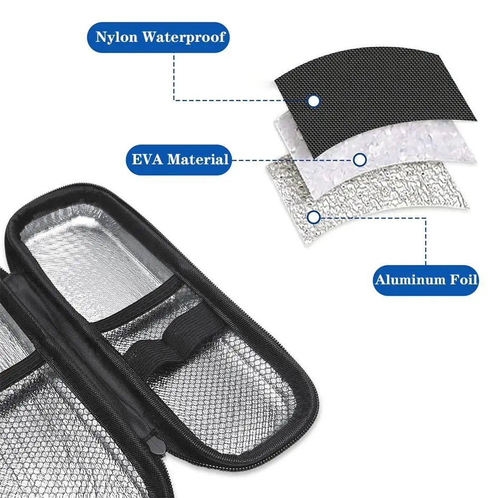 Portable Insulin Cooling Bag Glaciated Cold Storage Bag Medicine Travel Pocket Cooler Pen Bag Pack Drug Freezer for Diabetes 3