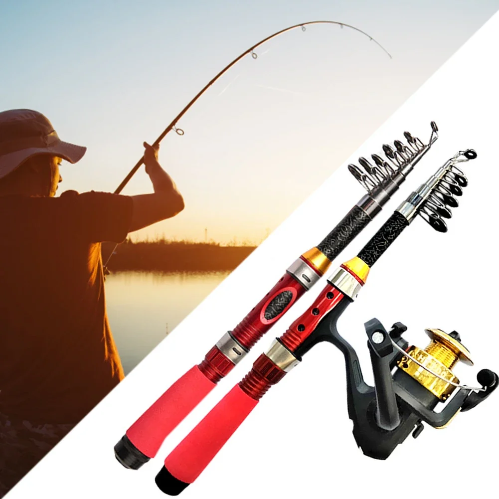 Description Picture 2 of item1/1.2/1.5M Portable Telescopic Fishing Rod Travel Spinning Fishing Rod Anti Slip Portable Sea Pole for Angler