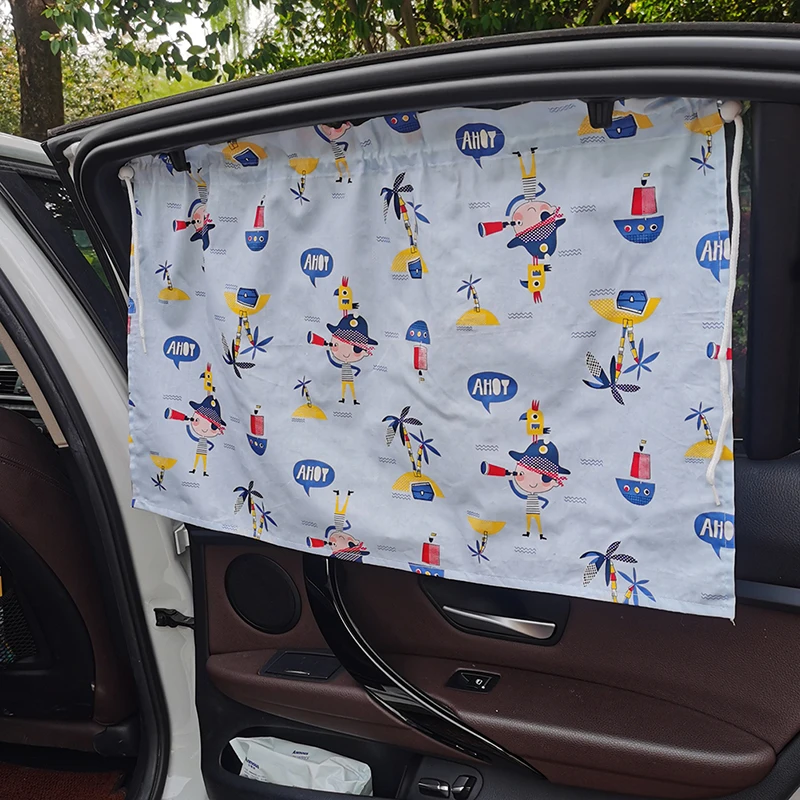 Universal Car Sun Shade Cover UV Protect Suction Cup Curtain Side Window