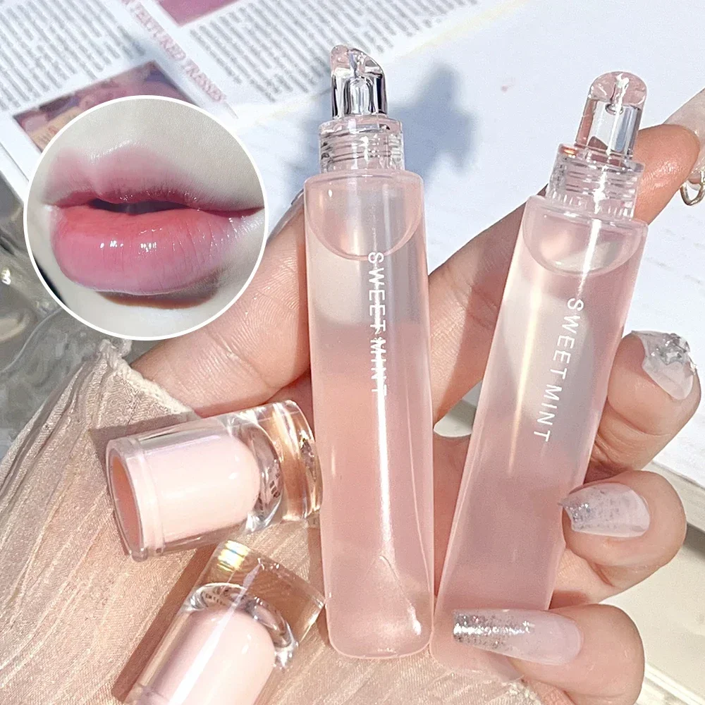Transparent Mirror Lip Oil Glass Lip Gloss Lasting Moisturizing Colorless Tint Lips Plumper Lipgloss Korean Makeup Cosmetics lip gloss lip makeup lip glaze lip tint lip oil lip stain lip lacquer lip plumper