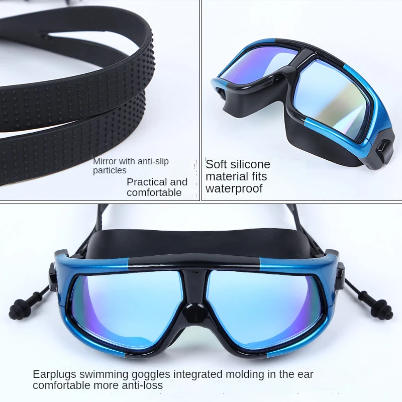 Swimming Glasses Myopia Goggles Waterproof Anti-fog with Diopters Sport Adjustable Reading for Women and Men Set Acetate Goggles 3