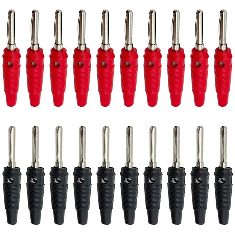 Conector Empilhável Encoberto Isolado, Plugue Banana Vermelho