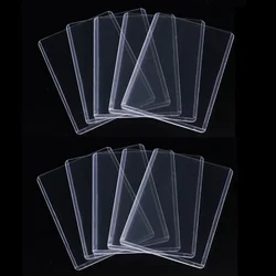 Waterproof Transparent Rigid Plastic Card Holder - Durable Sleeve for Business, Credit, and ID Cards (B - Clear 10pcs)
