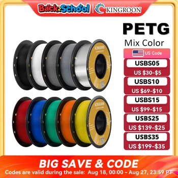 KINGROON PETG 3D Printer Filament 1.75mm (1KG/5KG/10KG) 1