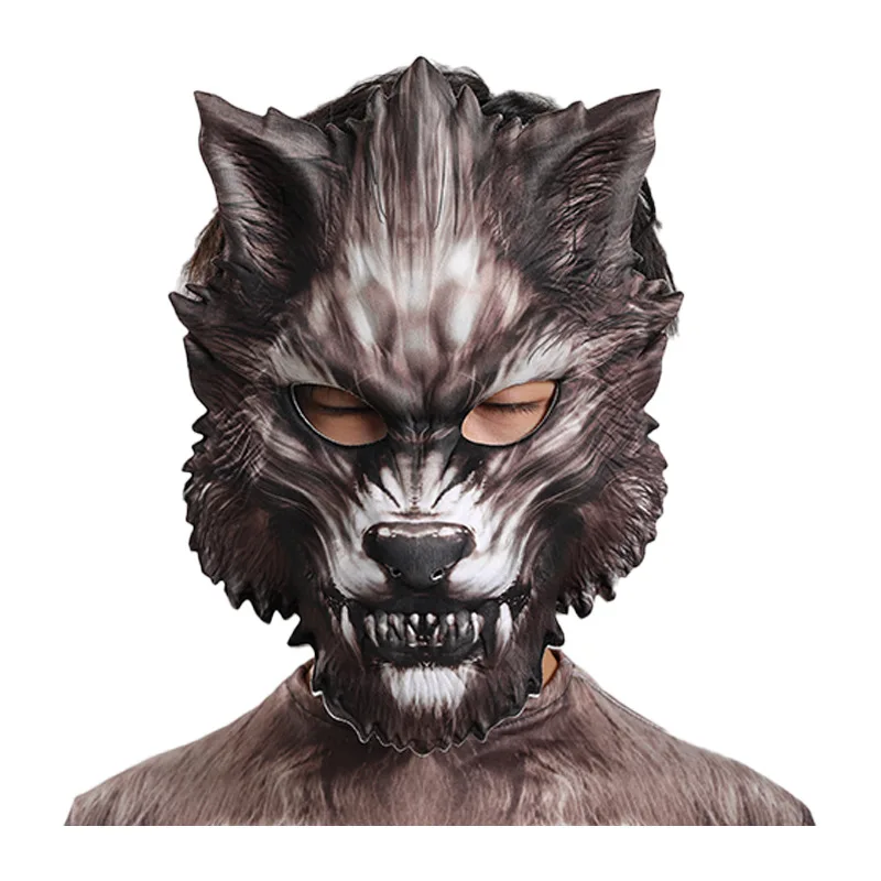 Werewolf Themed Cosplay Suit with 3D Mask and Bodysuit