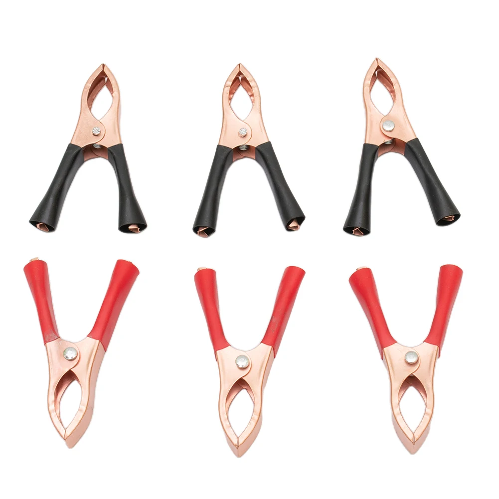 Alligator Clips 2/10/20pcs 30A 70mm Car Alligator Clips Connector Battery Test Lead Clips Insulated Alligator Clamp Connector