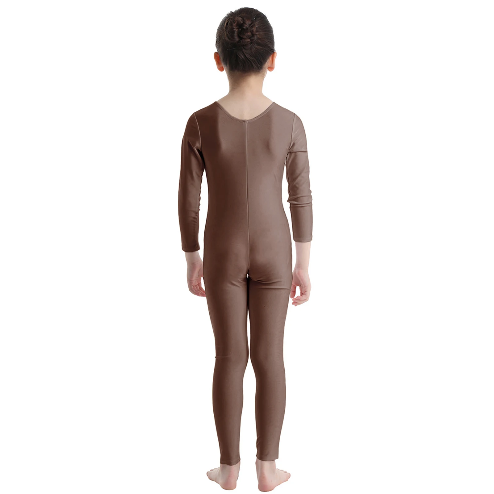 Kids Girls Ballet Dance Gymnastics Leotard Long Sleeve Jumpsuit Unitard Skating Acrobatics Yoga Training Performance Dancewear ballet leotard dance leotard girls dance costumes kids dance tops