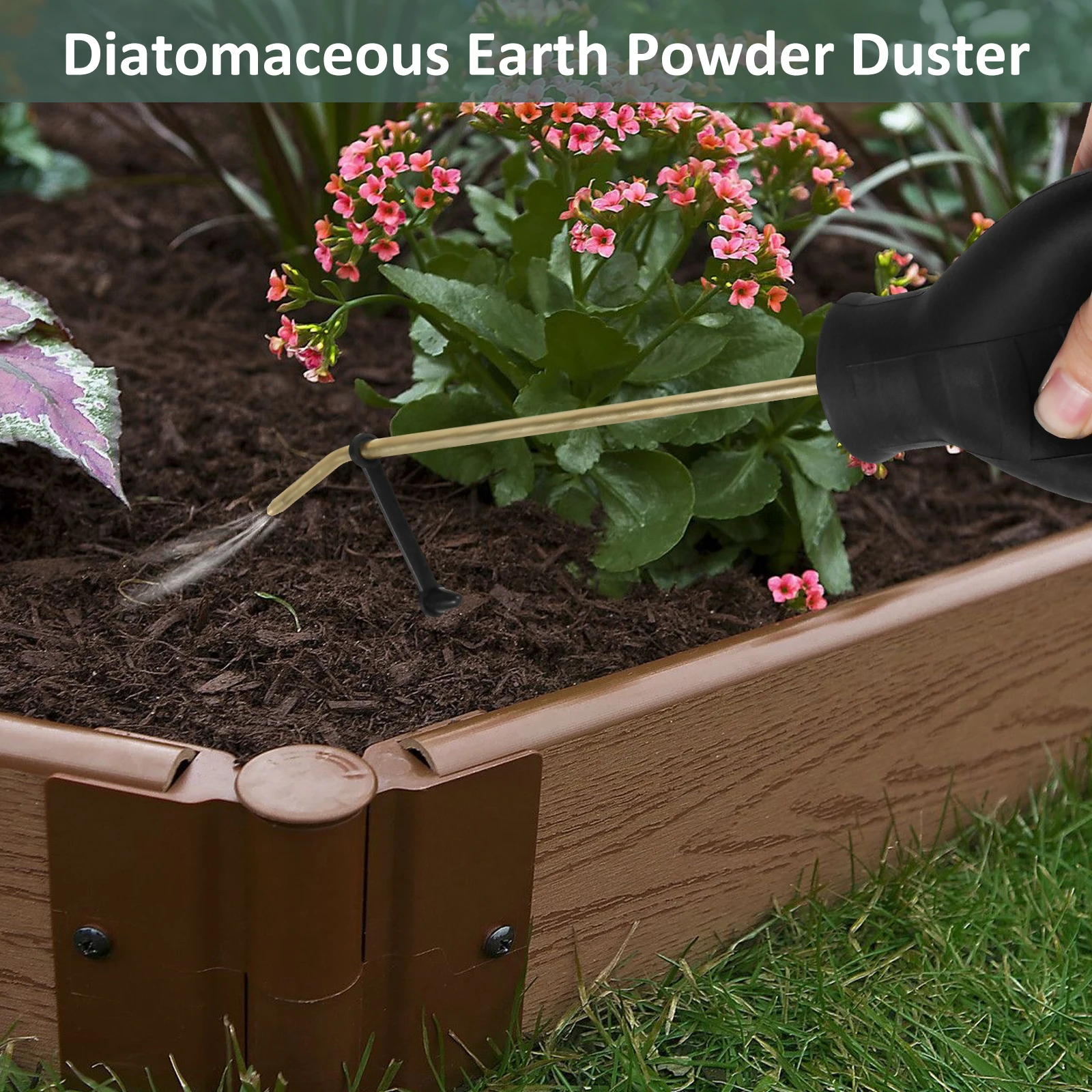 Handheld Diatomaceous Earth Duster Sprayer for Garden Pest Control