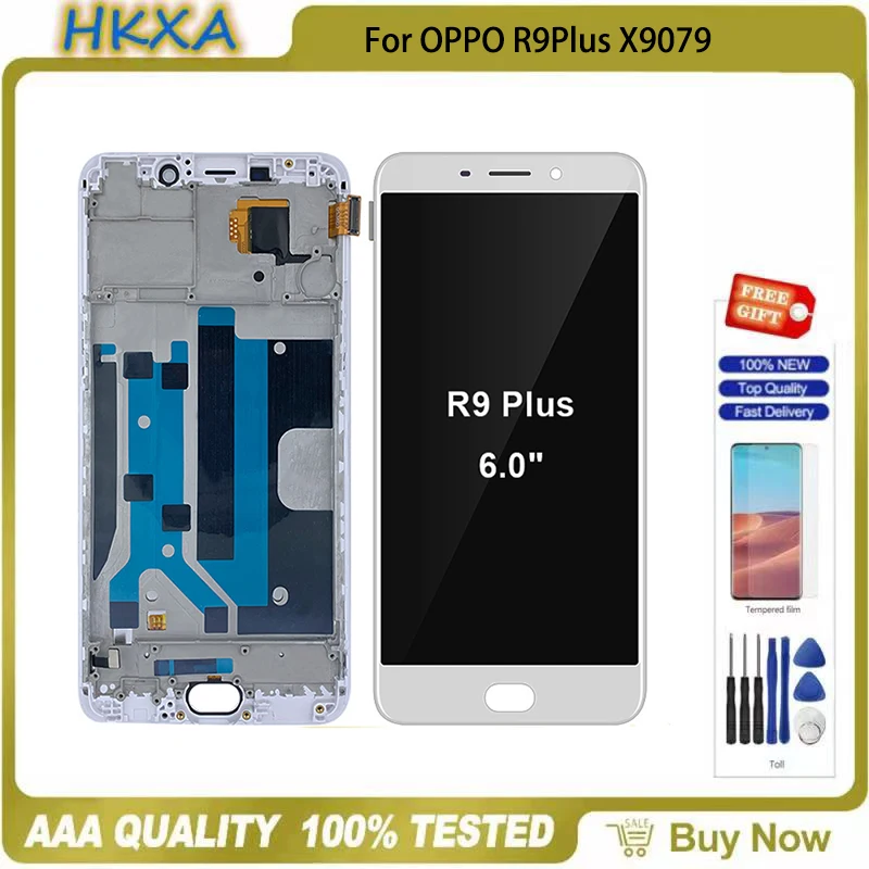 Для OPPO R9 Plus / X9079 6 0 "ЖК-дисплей кодирующий преобразователь сенсорного экрана в