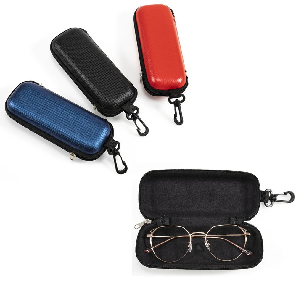 Heavy-Duty EVA Waterproof Glasses Case with Zipper & Lanyard Portable Hard Shell Sunglasses Box for Travel And Daily Use