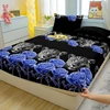1 Simple Modern Animal Printed Matte Fitted Sheet, Bedroom Printed Bed Cover, Bedding (Excluding Pillowcases) 1
