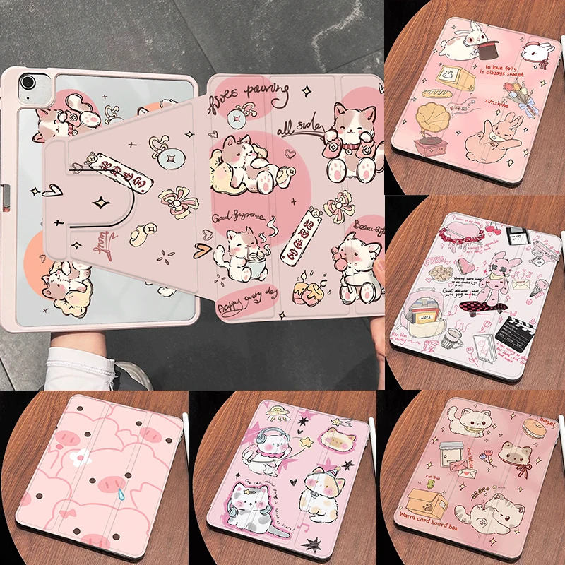 Fortune Cat Protective Tablet Case – Universal Fit