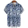 Coconut Tree Shirt For Men3d Printed Men's Hawaiian Beach Short Sleeve Casual Tops Tee Shirts Man Clothing Blouse Camisa 5