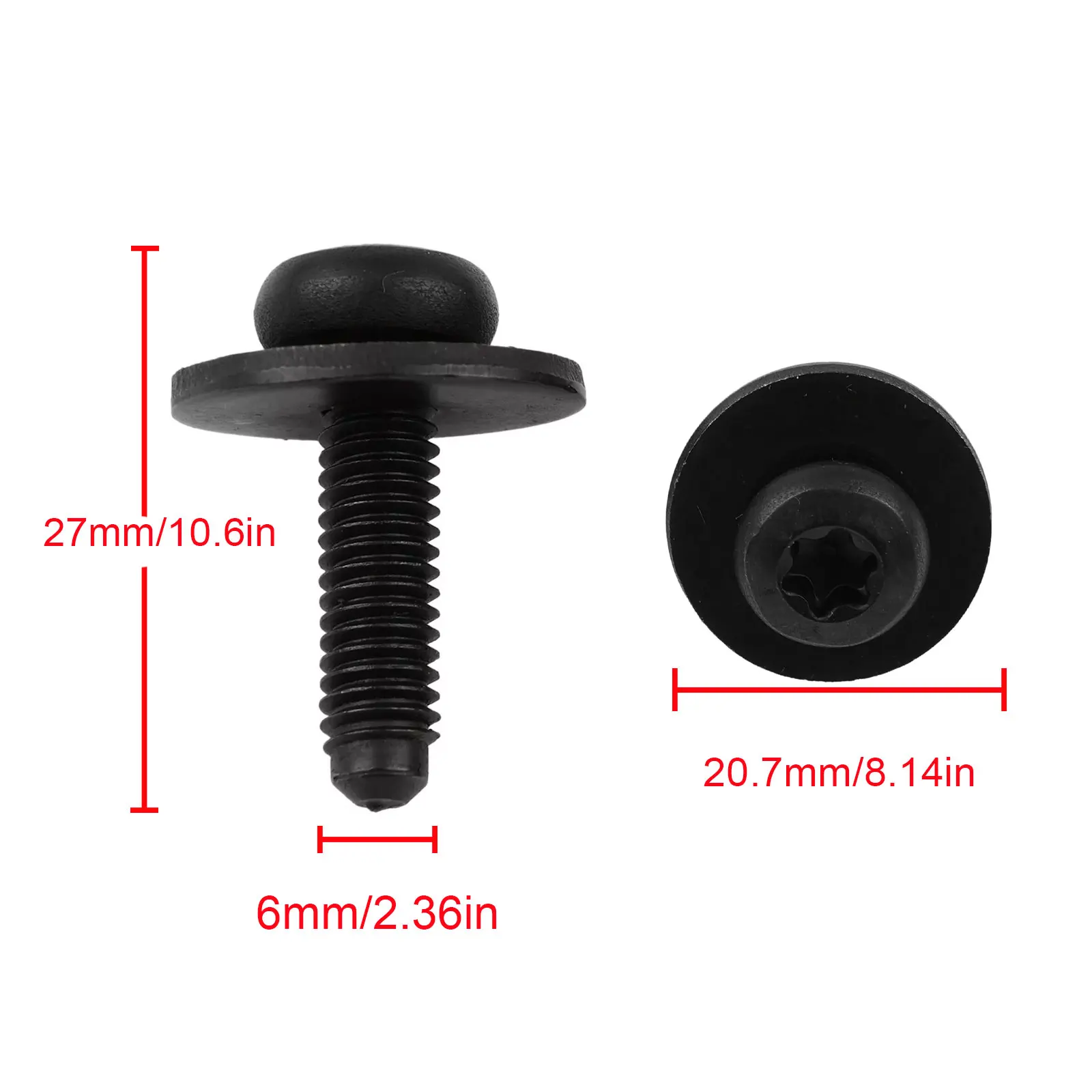Headlight Assy Torx Round Head Bolt Screw With Washer N90683302 Fasteners For Audi A4 S4 Q5 Q7 A6 A7 A5 A8 R8 FOR VW Passat Golf