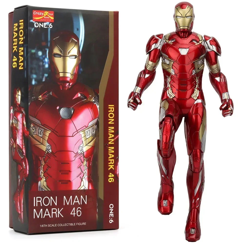 thumbnail image 1 of Marvel Los Vengadores Iron Man Mk46 Groot Spider Man Venom Doctor Strange Thor 1/6 Figura de PVC Modelo Coleccionable Adornos Juguete Niño Regalo, 1 of 5