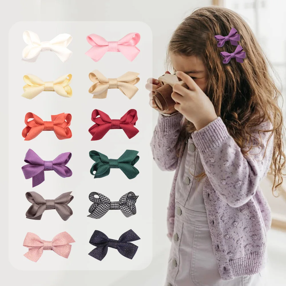

Sweet Retro Bowknot Hair Clips Children Hair Accessories Baby Girls Handmade Bowknot Hairpin Red Bow Barrettes Hair Accessories
