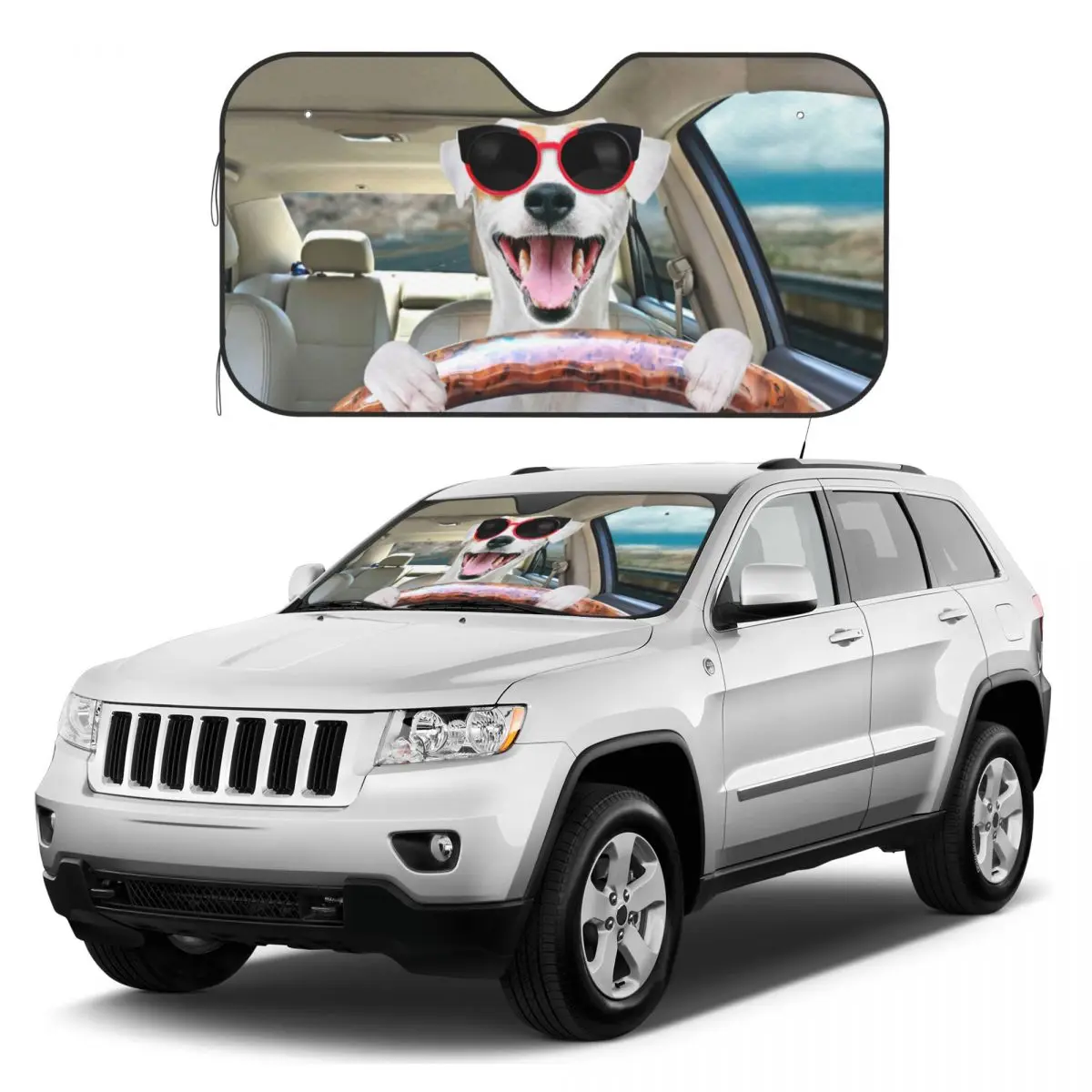 

Dog Funny Sunshades Reflector Anti Uv Custom Car Sunshade Sun Shade