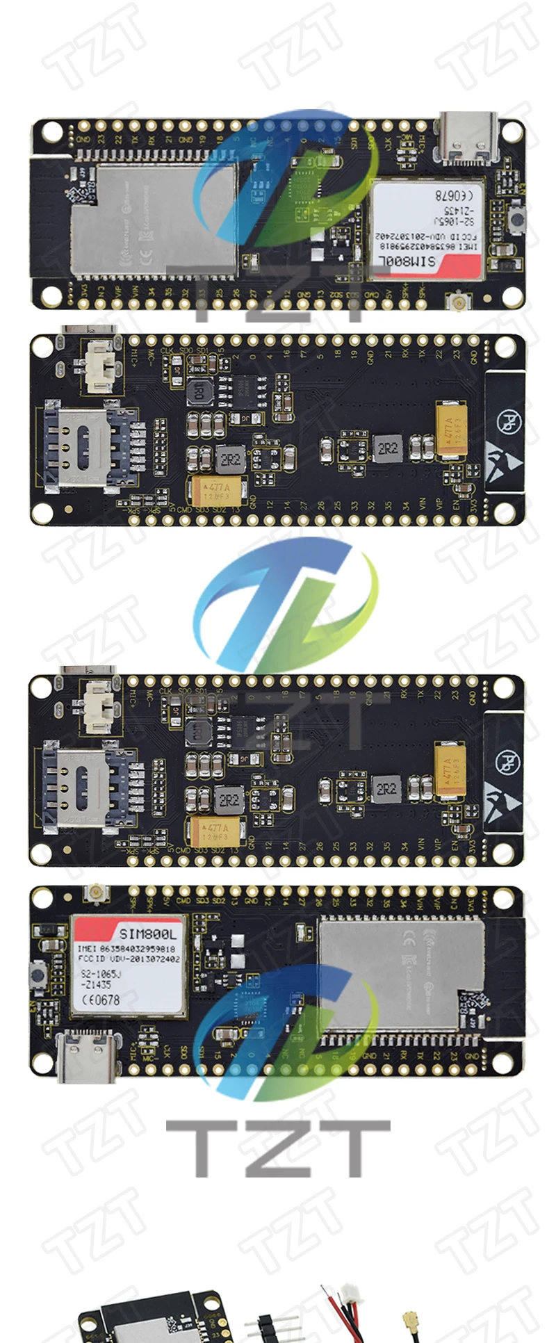 Tzt ttgo t-call v5.0 esp32 Funkmodul sim Antenne sim Karte sim800l Modul und gsm/gprs Antenne für arduino – Detail 7