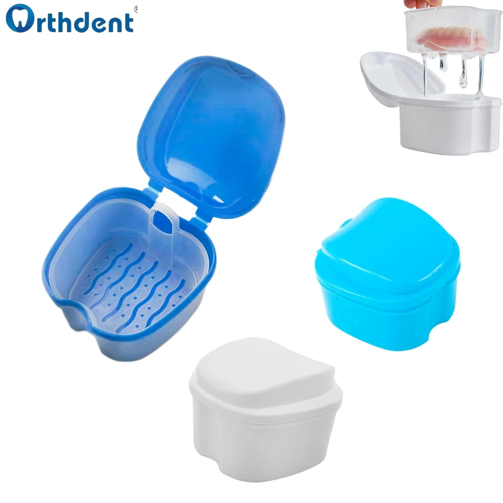 

5Pcs Denture Box False Tooth Holder Mouthguard Cleaning Container For Fake Braces Tooth Prosthesis Whitening Organizer Storage