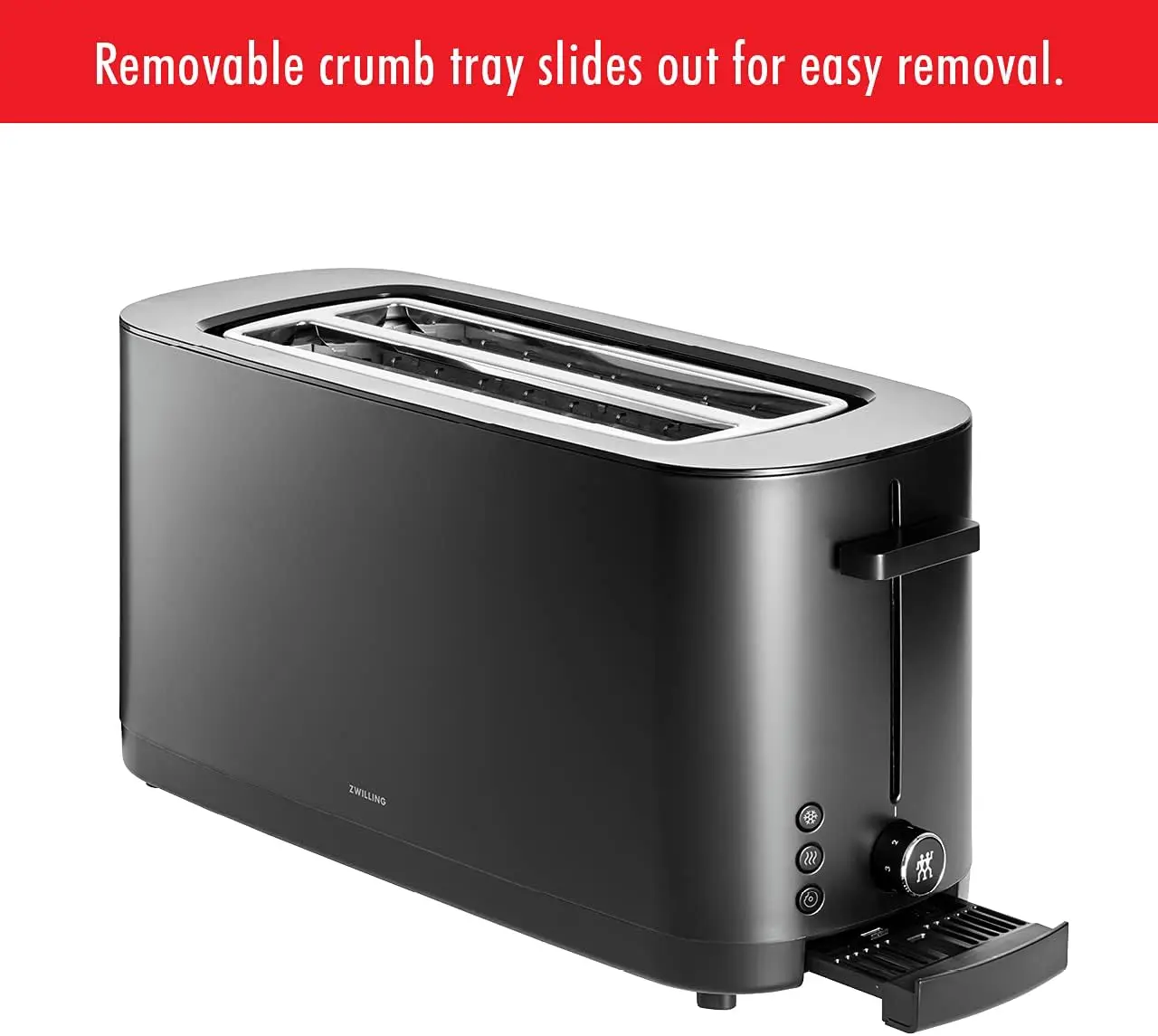 Toaster, 4 Slices with Extra Wide 1.5" Slots for Bagels, 7 Toast Settings, Even Toasting, Reheat, Cancel, Defrost, Black 6