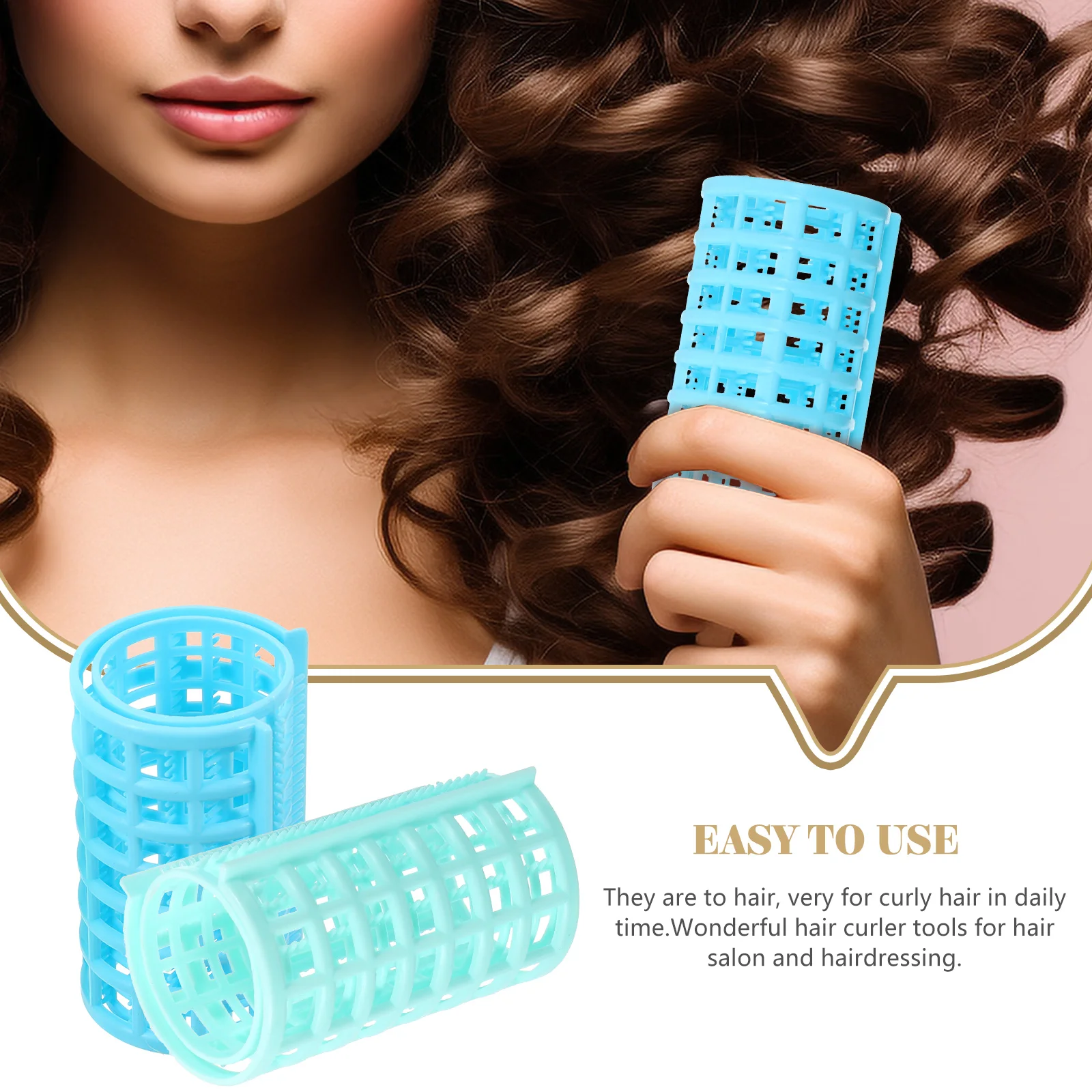 12Pcs Hair Curlers Hair Rollers Portable SelfAdhesive Curly Rollers Salon Hairdressing Tool Care Styling Curling Tools