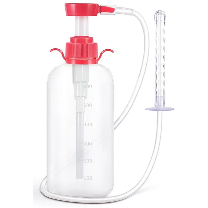 1PCS 600ML Rectal Syringe Clean Stream Anal Douche Enema Colon Cleaner Kit For Women 4