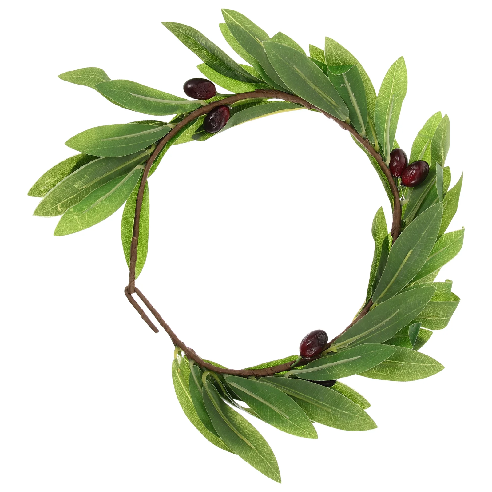 

1PC Cloth Garlant Olive Leaf Wreath Stylish Head Photo Taking Prop Hair Accessory for Female