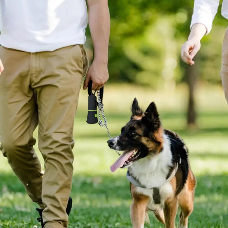 Pet Poop Bag Holder LED Light Waste Bag Holder Poop Dispenser Portable Waste Bags With LED Lights Pet Dispenser