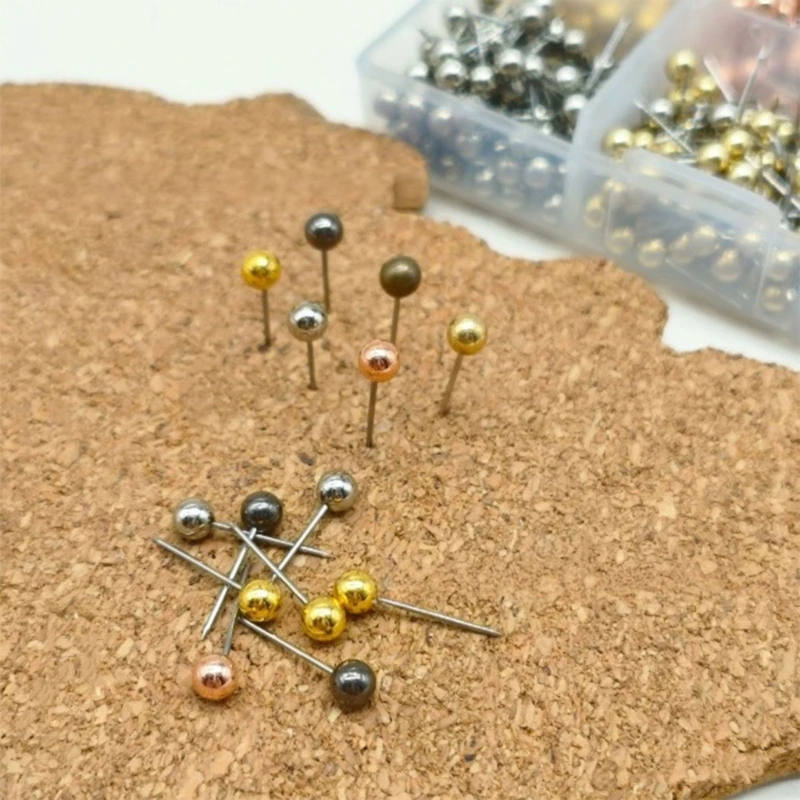 480/500pcs Metal Ball Head Pins Decorative Push Pins Thumbtacks Steel Point Bulletin Board Office School Stationery Supplies push pins