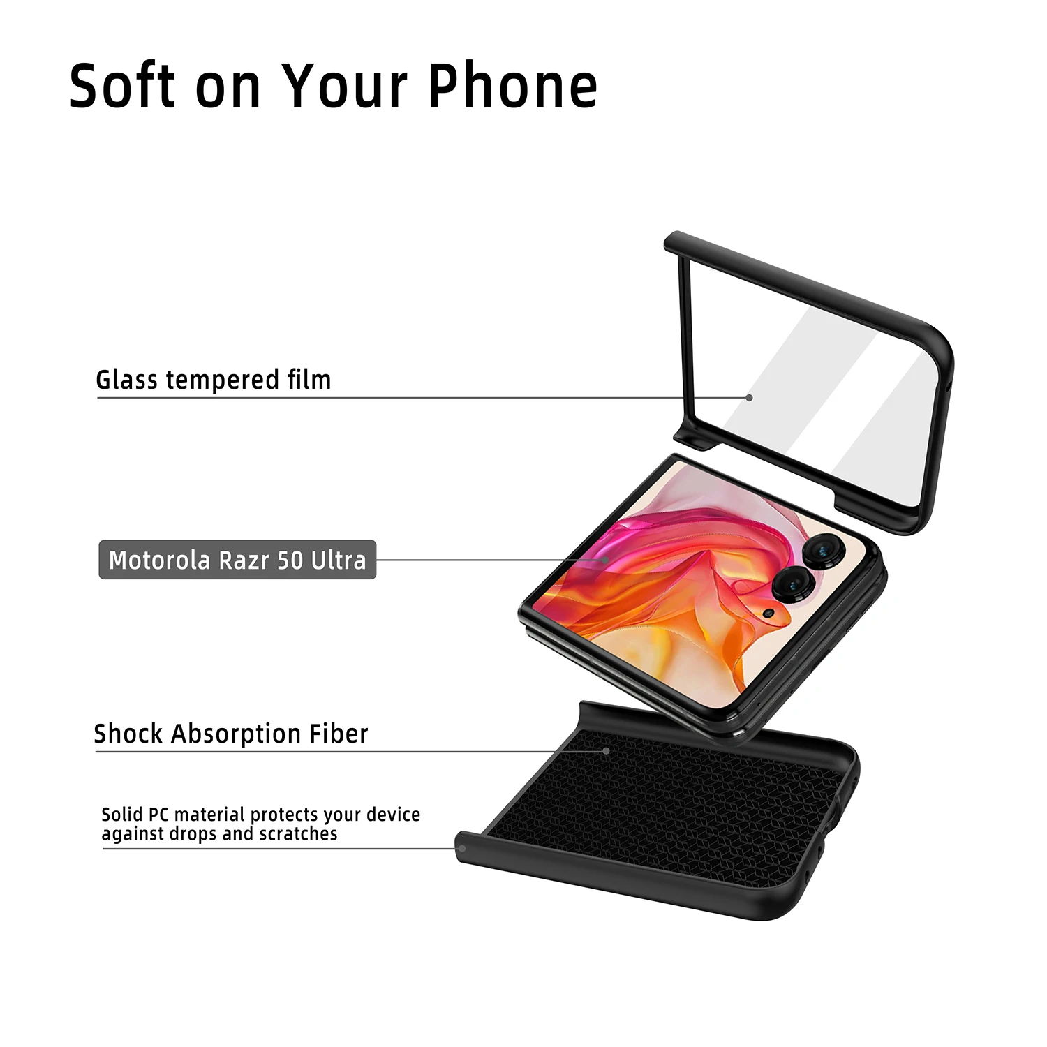Luxurious Bling Glitter Shockproof Case with Mirror Film