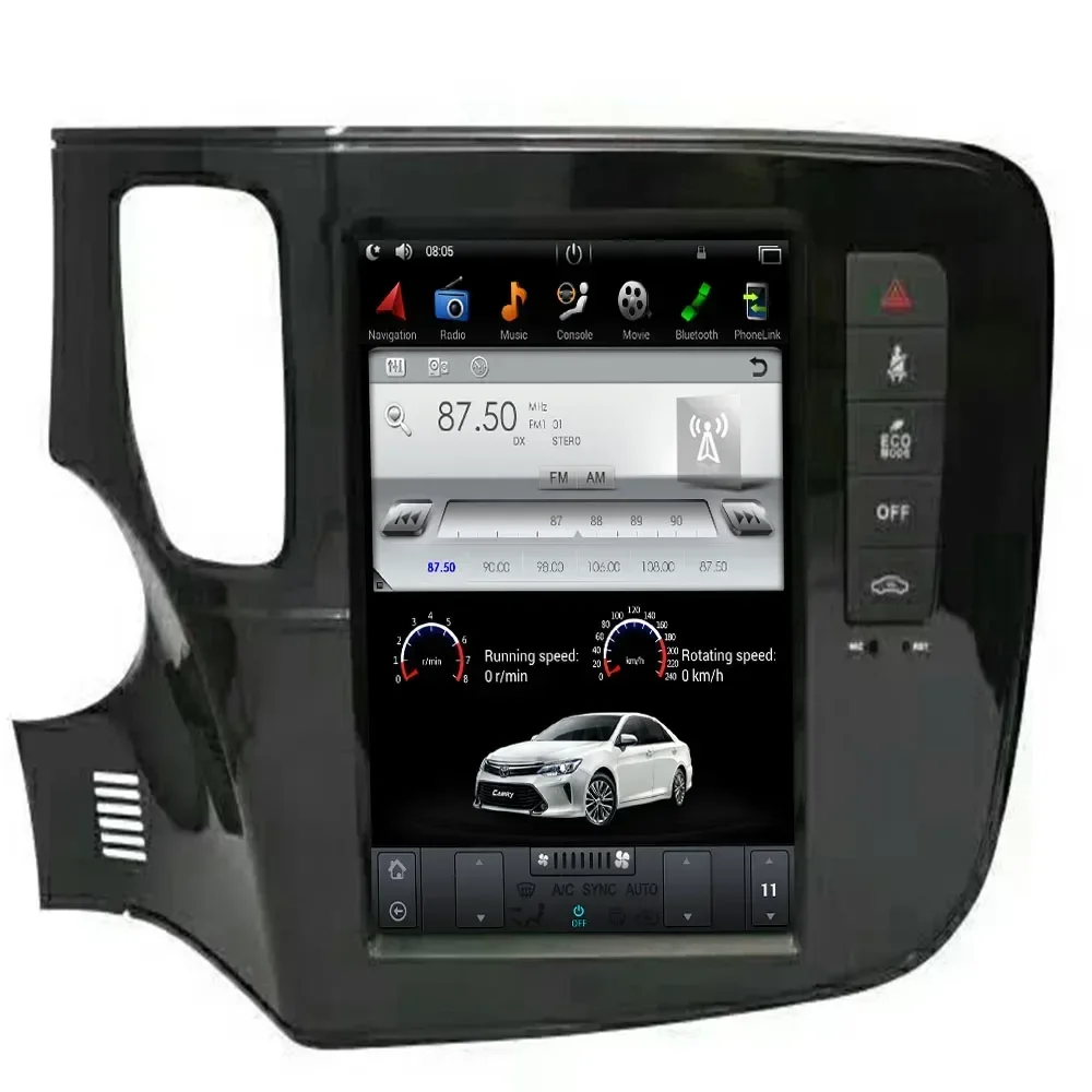 

12" PX6 Tesla Android Screen Autoradio For MITSUBISHI Outlander 2017 2018+ Radio GPS Stereo Carplay Car Multimedia Video Player