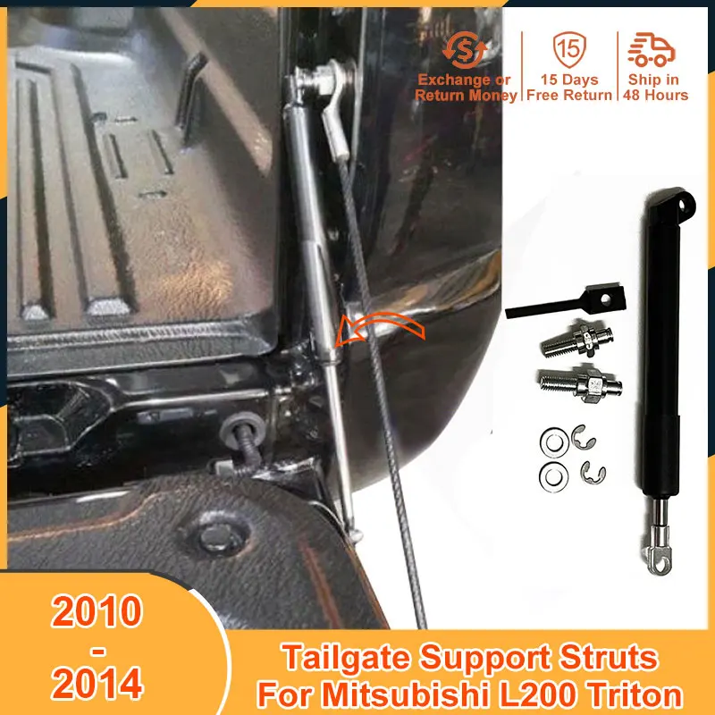 

2010-2014 Tailgate Support Lift Support For Mitsubishi L200 Triton 2010 2011 2012 2013 2014 Accessories Rear Door Strut Bars