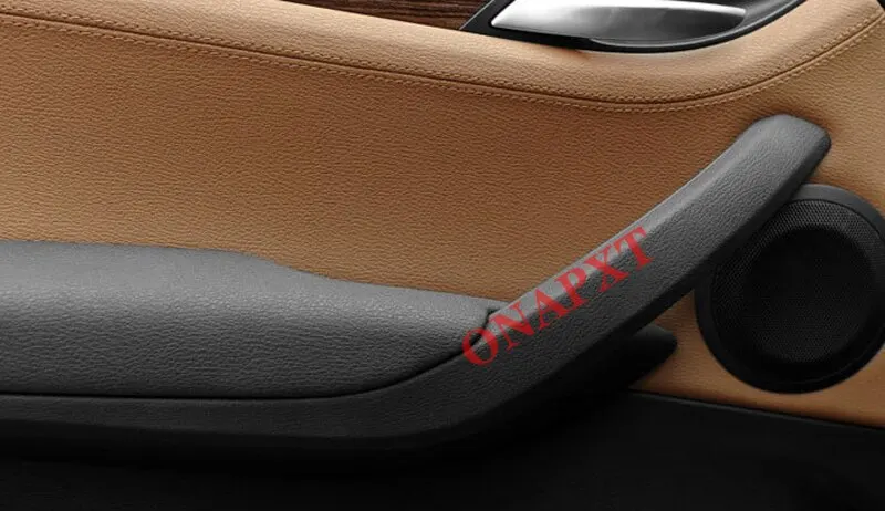 For BMW X1 E84 2010-2016 Car Inner door Panel handle Left Right Cover Interior Door Armrest Pull Trim Cover Beige Black 4