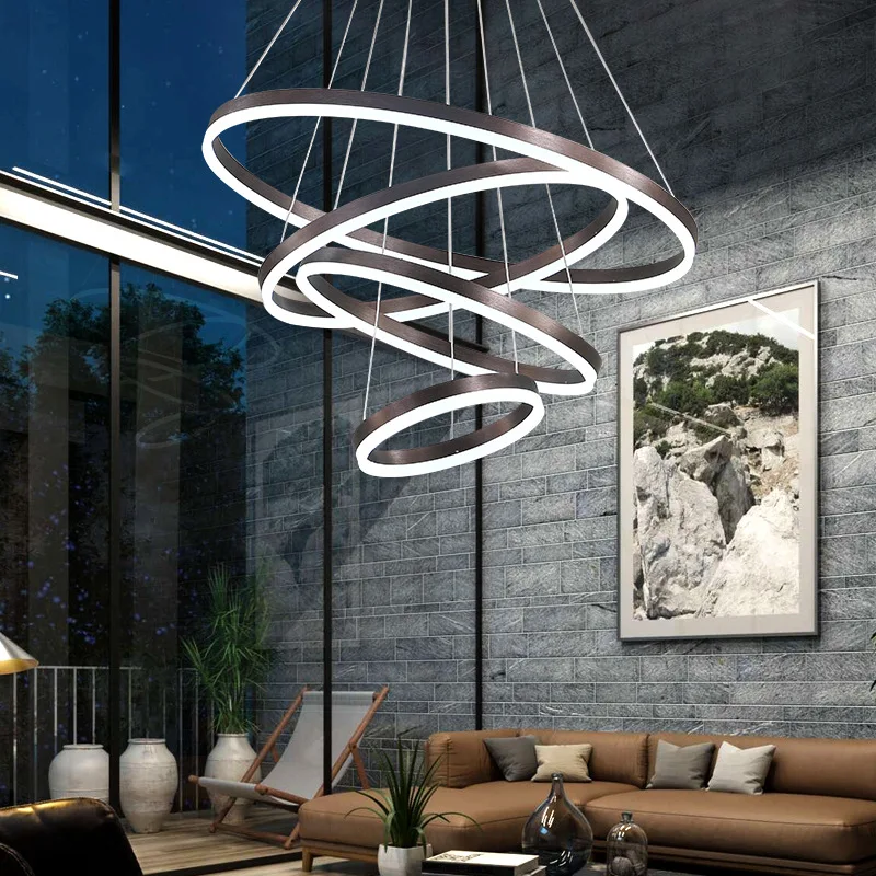 5-Ring LED Ceiling Chandelier 6