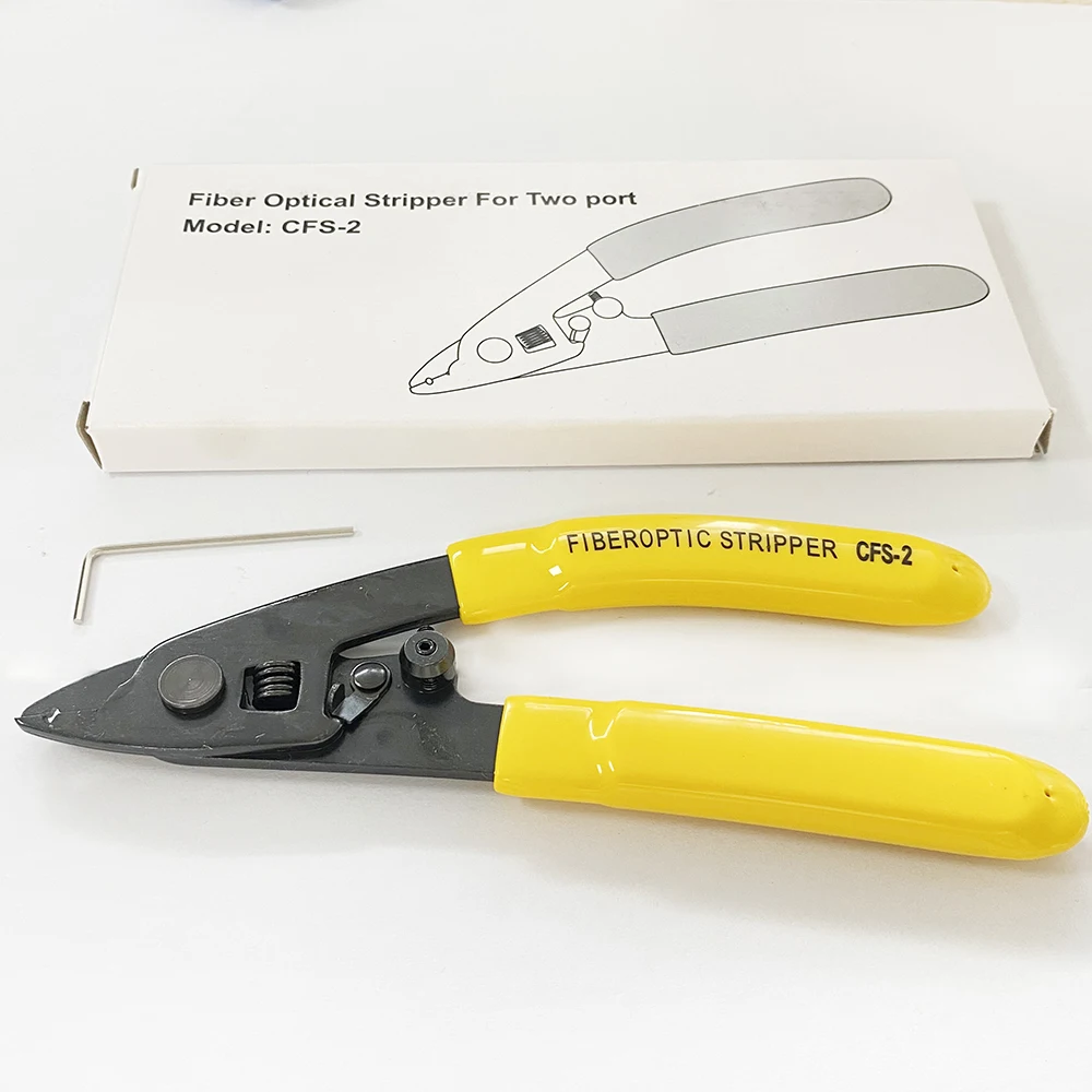CFS-2 double-mouthed pliers peeling pliers CFS2 coating stripper fiber cutting knife cold splicing tool 13 2 28 4mm wires stripping cable rapid cable stripper electric rotary cutting type multi function stripping knife dbx 30